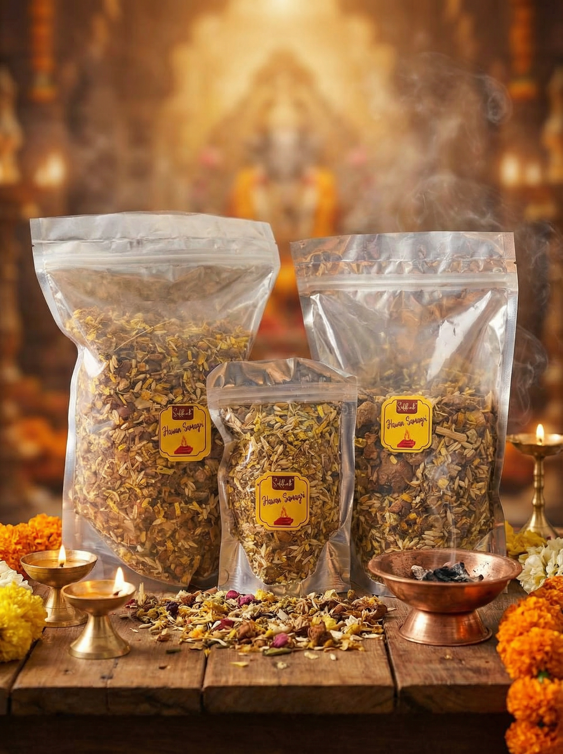 Pure and Organic Hawan Samagri (Pack of 100 Gram, 500 Gram & 1 Kg) - Image 3